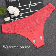 1PC Sexy Women G-string Thongs Lace Floral Sheer Low Waist Underwear Soft Lingerie Ice Silk Briefs Seamless Panties