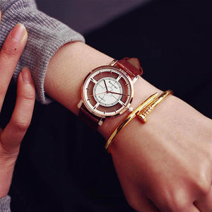 2017 Fashion Brand Hollow Watch Neutral Personality Simple Unique Wrist Watches Men Woman Watch Clock Relogio Feminino Saat