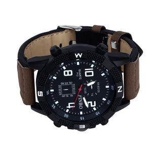 2018 Fashion casual male luxury watches famous brands Luxury Men's Canvas strap Large Dial Military Sport Quartz Wrist Watch