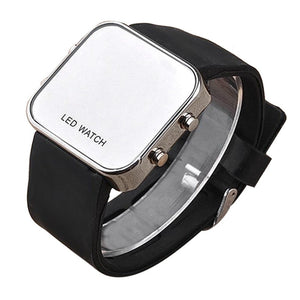2018  Luxury Brand Mens Sports Hot Clock New Fashion Mirror LED Digital Sport Unisex Watch Gift Electronic LED