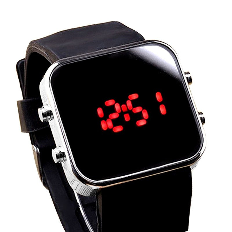 2018  Luxury Brand Mens Sports Hot Clock New Fashion Mirror LED Digital Sport Unisex Watch Gift Electronic LED