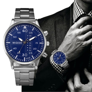 Casual Fashion Men Watches Stainless Steel Quartz Wrist Watch Bracelet Brand Luxury Sports Digital Relogio Masculino Gift 2018