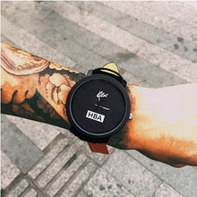 Fashion Leather Strap Watch Brand HBA Unisex Watches Men Quartz Women Dress Watch Sports Military Masculine Wristwatch Relojes