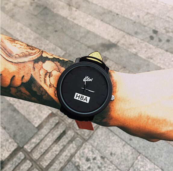 Fashion Leather Strap Watch Brand HBA Unisex Watches Men Quartz Women Dress Watch Sports Military Masculine Wristwatch Relojes