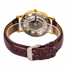 Fashion Skeleton Quartz Watch Men Transparent Hollow Watches Reloj Hombre Brand Male Clock Man Leather Dress Wristwatch Relogio