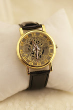 Fashion Skeleton Quartz Watch Men Transparent Hollow Watches Reloj Hombre Brand Male Clock Man Leather Dress Wristwatch Relogio