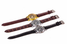 Fashion Skeleton Quartz Watch Men Transparent Hollow Watches Reloj Hombre Brand Male Clock Man Leather Dress Wristwatch Relogio