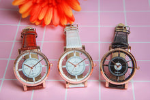 Fashion Women Watch Luxury Unique Stylish Double Hollow Lady Watches Elegant Casual Quartz Wristwatch Gift Girls Clock Black