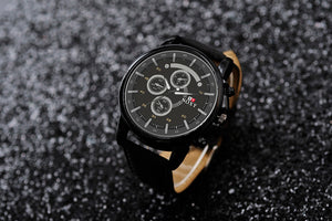 Pu Leather Watch Luxury Men Luminous Watches Analog Military Sports SOXY Watch Quartz Male Wristwatches Hour Relogio Masculino