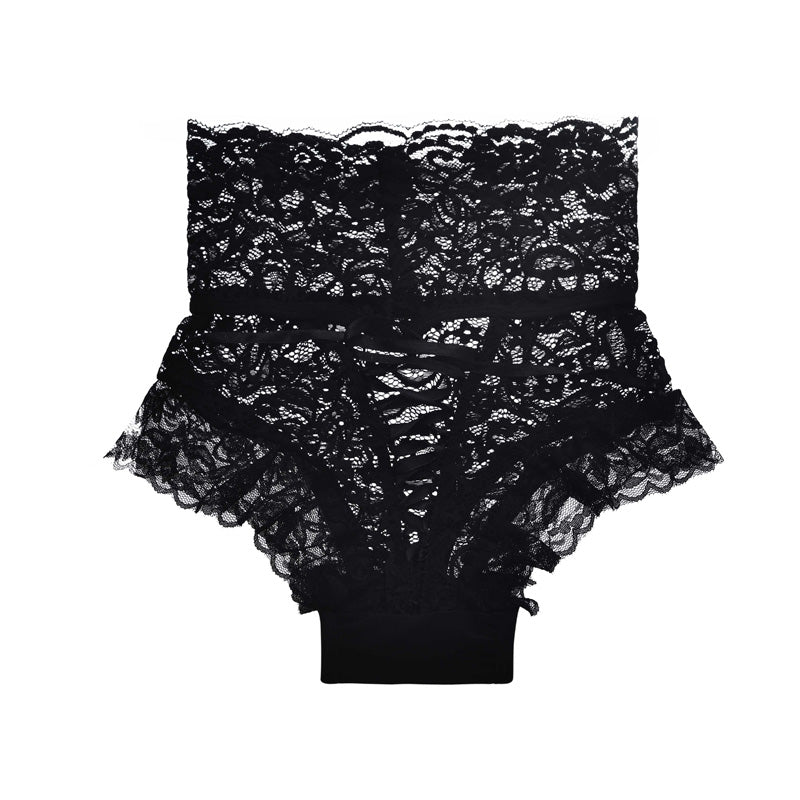 Sexy Lace Underwear Women Fashion High-Rise Ladies Thongs and G Strings Straps Hollow G-String Panties Imitation Lingerie 2017