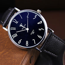 Yazole Quartz Watch Men Casual Business Leather Strap Watches Classic Ultra-thin Blue Glass Mens Quartz-watch Reloj Hombre