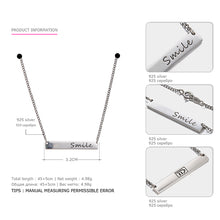 Tardoo Authentic 925 Sterling Silver Necklaces for Women Hot Sale Simle Font Symbol Joyful Necklaces  Fine Jewelry Free Shipping