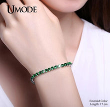 UMODE 5 Colors Cubic Zirconia Tennis Bracelet & Bangles For Women Christmas Gifts New Fashion Lady Jewelry Pulseras Mujer UB0097