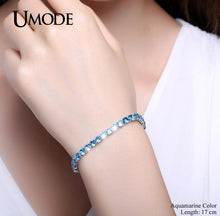 UMODE 5 Colors Cubic Zirconia Tennis Bracelet & Bangles For Women Christmas Gifts New Fashion Lady Jewelry Pulseras Mujer UB0097