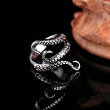 FREE GIVEAWAY - Titanium Steel Gothic Deep Sea Octopus Finger Ring Fashion Jewelry Opened Adjustable Size