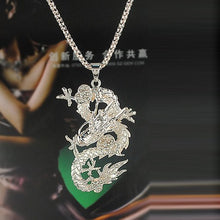 Popular Big Promotion Fashion Women Silver Gold Chinese Style Dragon Pendant Long Sweater Necklace