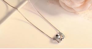 925 Sterling Silver CZ Diamonds AAA Zircon Necklaces & Pendants For Women Luxury Style lady Sterling-silver-jewelry