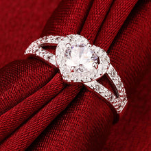 FREE GIVEAWAY - Silver Love Heart Luxury Aneis Bijoux Jewelry Size 6 7 8 9 Zircon Rings For Women Anel Wedding Engagement Rhinestone Ring