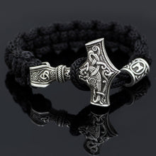 dropshipping 1pcs thor's hammer mjolnir bracelet viking scandinavian norse viking bracelet Men gift