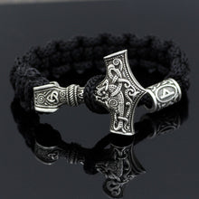dropshipping 1pcs thor's hammer mjolnir bracelet viking scandinavian norse viking bracelet Men gift