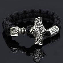 dropshipping 1pcs thor's hammer mjolnir bracelet viking scandinavian norse viking bracelet Men gift