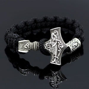 dropshipping 1pcs thor's hammer mjolnir bracelet viking scandinavian norse viking bracelet Men gift