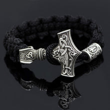 dropshipping 1pcs thor's hammer mjolnir bracelet viking scandinavian norse viking bracelet Men gift