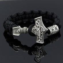 dropshipping 1pcs thor's hammer mjolnir bracelet viking scandinavian norse viking bracelet Men gift