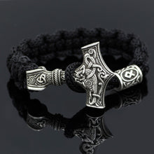 dropshipping 1pcs thor's hammer mjolnir bracelet viking scandinavian norse viking bracelet Men gift