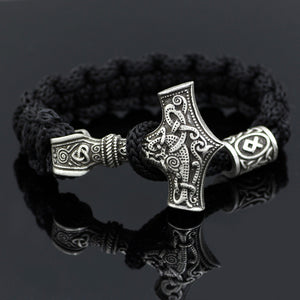 dropshipping 1pcs thor's hammer mjolnir bracelet viking scandinavian norse viking bracelet Men gift