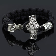 dropshipping 1pcs thor's hammer mjolnir bracelet viking scandinavian norse viking bracelet Men gift