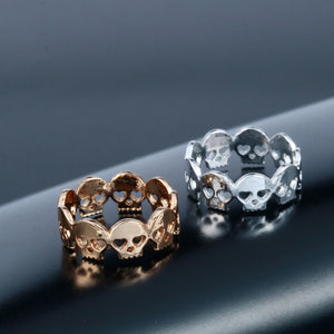 FREE GIVEAWAY - Todorova Gothic Men's Ring Skull Biker Zinc Alloy Male Ring for Women Personalized Punk Silver Gold Wedding Band