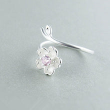 FREE GIVEAWAY - Silver Color Poetic Daisy Cherry Blossom Finger Ring For Women Engagement Fashion Jewelry