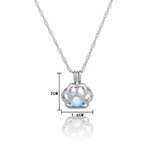 KogMaw Glow in the Dark necklace LOL KogMaw Dog Paw silver Chain Jewelry Pendants & Necklaces