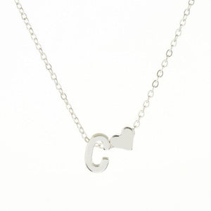 SHUANGR Charms Tiny Silver initial Necklace Letter Choker Initials Name Necklaces Pendant for Women Girl Best Birthday Gift