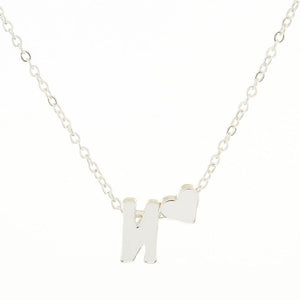 SHUANGR Charms Tiny Silver initial Necklace Letter Choker Initials Name Necklaces Pendant for Women Girl Best Birthday Gift