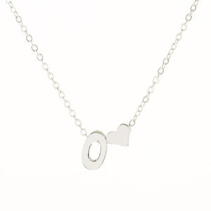SHUANGR Charms Tiny Silver initial Necklace Letter Choker Initials Name Necklaces Pendant for Women Girl Best Birthday Gift