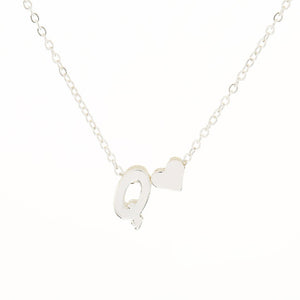 SHUANGR Charms Tiny Silver initial Necklace Letter Choker Initials Name Necklaces Pendant for Women Girl Best Birthday Gift