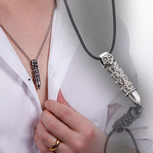 Stainless Steel Bullet Necklace Pendant Necklaces  Jewelry