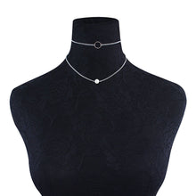 Fashion Women Jewelry Necklace Chain Two Piece Set Necklace  GD