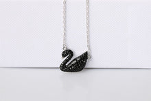 European Hot swan necklace female fashion jewelry crystal from Swarovski simple wild accessories gradient swan charm woman