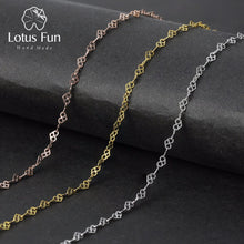 Lotus Fun Real 925 Sterling Silver Fine Jewelry High Quality Romantic Love Heart Design Necklace Chain for Women Collier