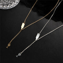 17KM Beer Cup Long Pendant Necklace For Women Wine Bottle Gold Silver Color Triangle Statement Necklace Party Fashion Jewelry