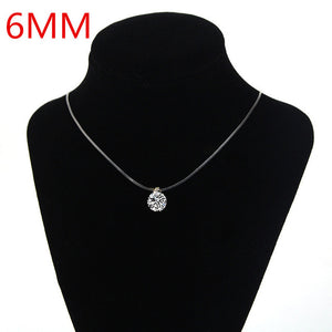 Sale Silver color Dazzling Zircon Necklace For Women And Invisible Transparent Fishing Line Simple Pendant Jewelry