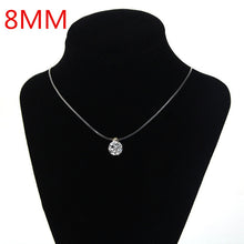 Sale Silver color Dazzling Zircon Necklace For Women And Invisible Transparent Fishing Line Simple Pendant Jewelry