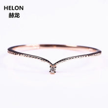 Solid 10k Yellow Gold Rose Gold Natural Diamonds Ring Women Engagement Wedding Band Anniversary Party Fine Jewelry Trendy