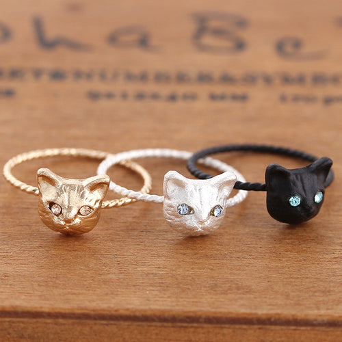 FREE GIVEAWAY - Cat's Head Cute Animal Rings For Women for Gift