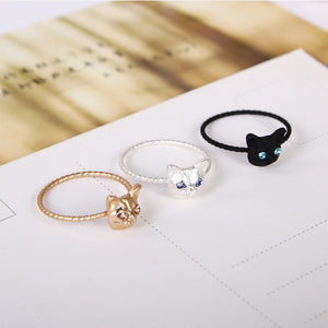 FREE GIVEAWAY - Cat's Head Cute Animal Rings For Women for Gift