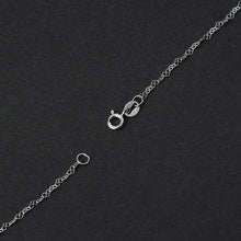 Lotus Fun Real 925 Sterling Silver Fine Jewelry High Quality Romantic Love Heart Design Necklace Chain for Women Collier