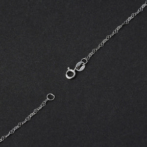 Lotus Fun Real 925 Sterling Silver Fine Jewelry High Quality Romantic Love Heart Design Necklace Chain for Women Collier